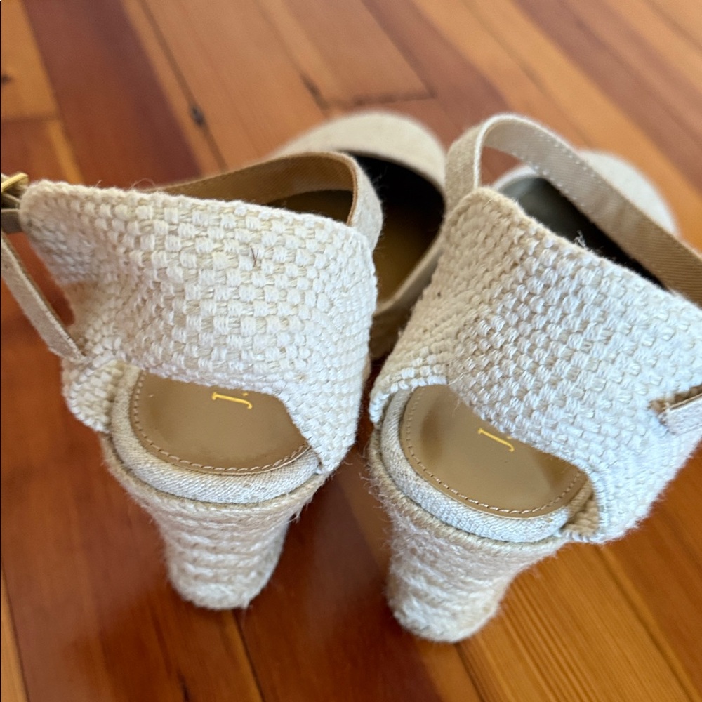 J. Crew Women's Tan Espadrille Wedges - Picture 5 of 8